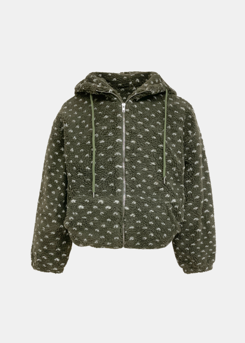 Winter Heart Hoodie Fleece Zip-up