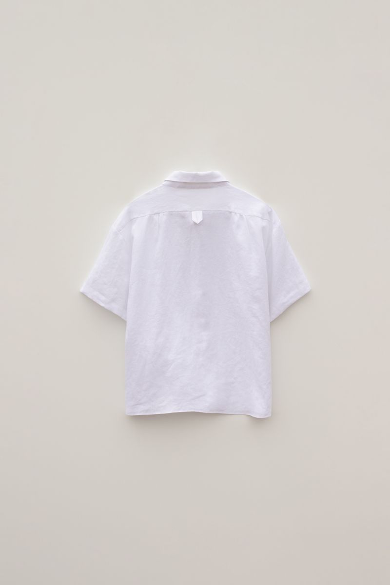 Linen half shirts (Ivory)