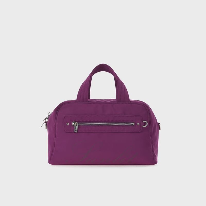 Lettering Cross Tote Bag (Purple)