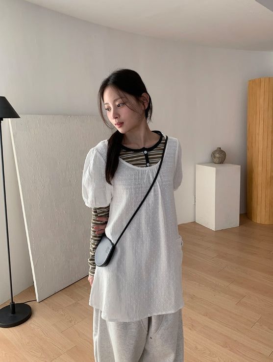 Etnu Embo Pocket Short Sleeve One Piece
