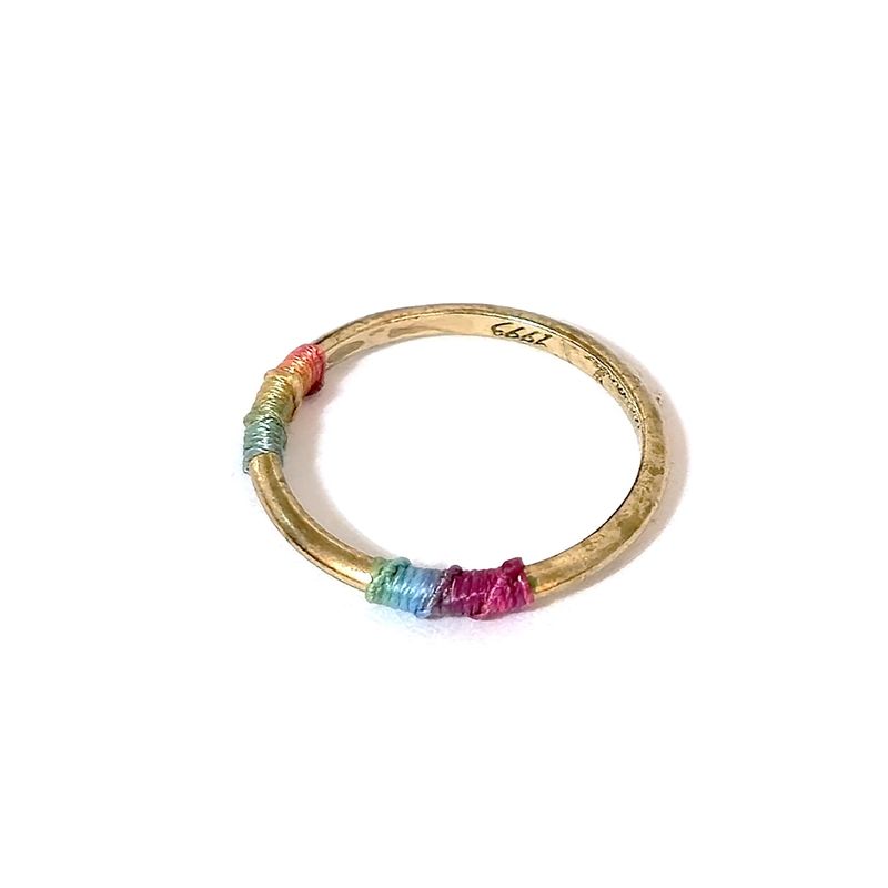 ccnmade（チェチャンナムメイド）の「[CCNMADE] マッチングリング_タイプ02 (レインボー+レインボー)（アクセサリー）」