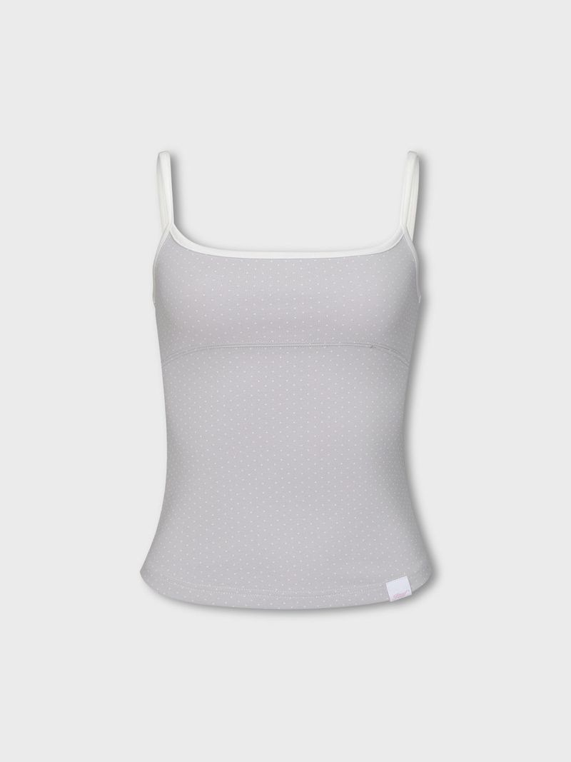 Dot Two-Tone Sleeveless (BABYBLUE)