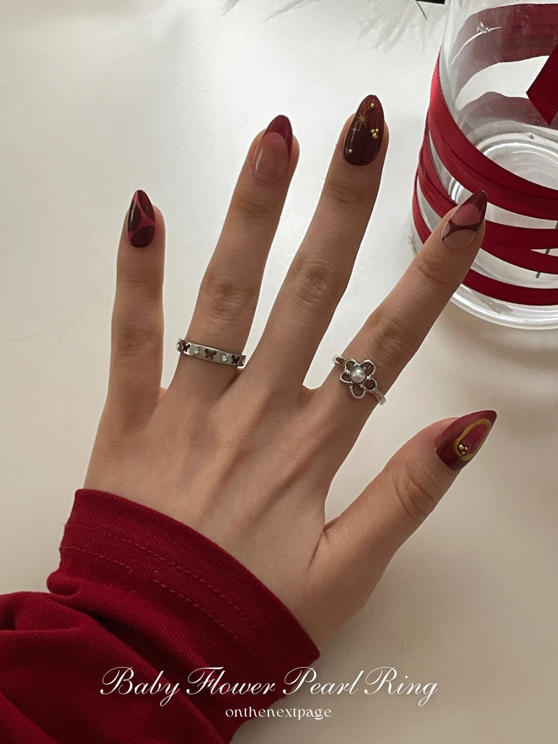 Baby Flower Pearl Ring