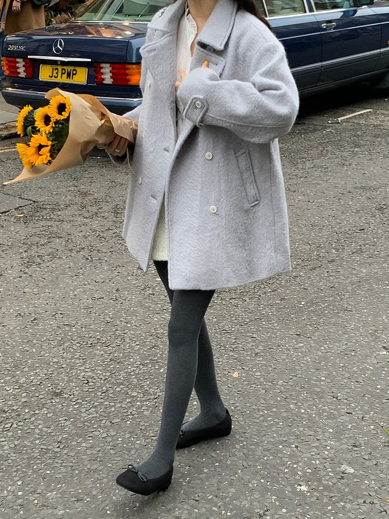 [MADE] Tion Mohair Handmade Pe Coat