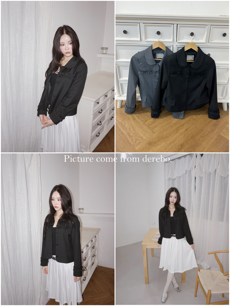 dereborujo（ドレボルゾー）の「Momo Standard Frill Collar Jacket（Jackets/Outerwear）」