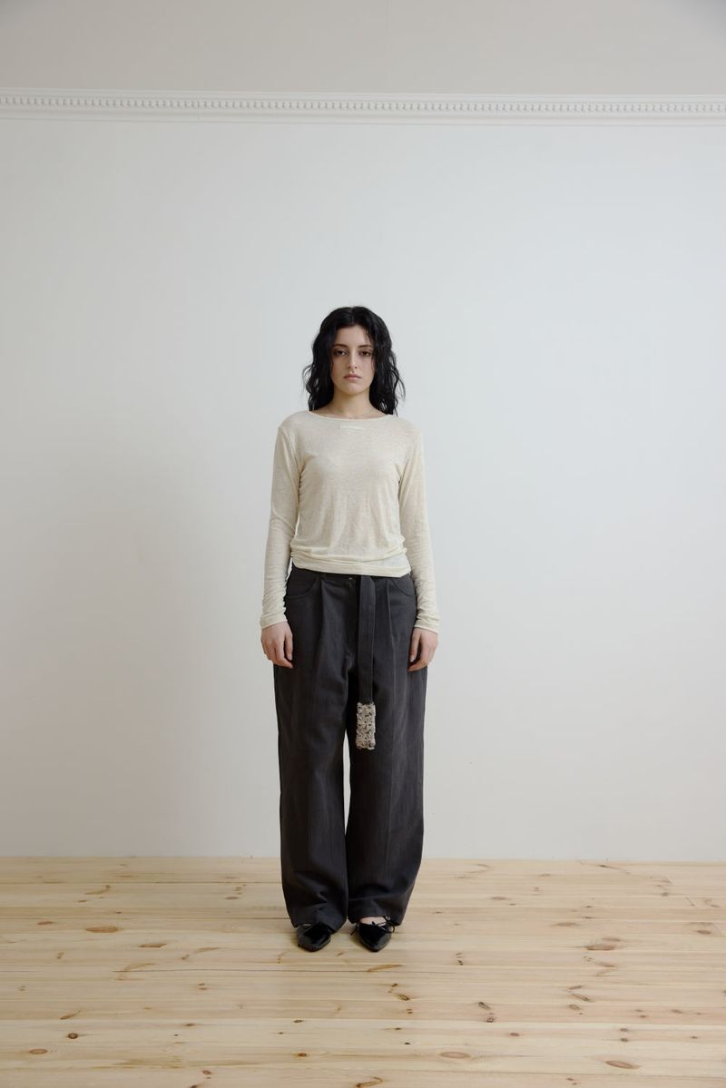 OHA BASIC TEE (LIGHT-BEIGE)