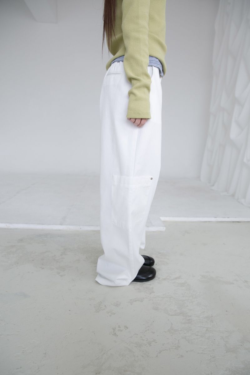 rivet pocket wide pants(2colors)