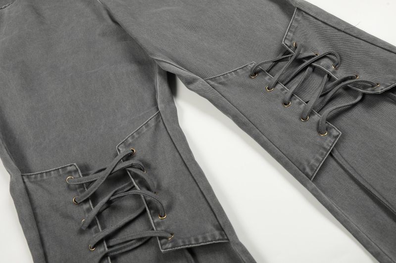 Vena Lace-Up Wide Pants