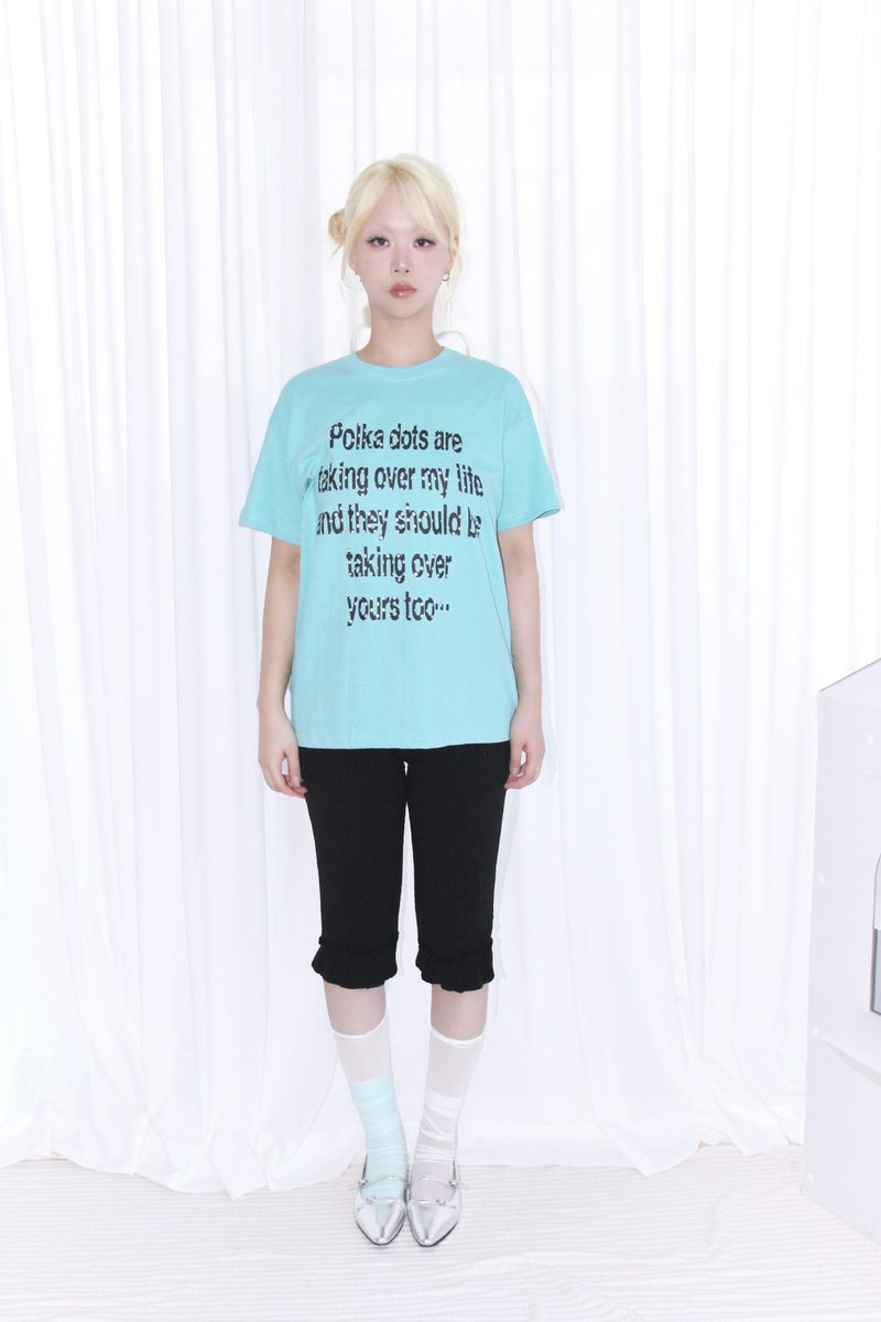 DOT LETTERING SHORT SLEEVE T-SHIRT