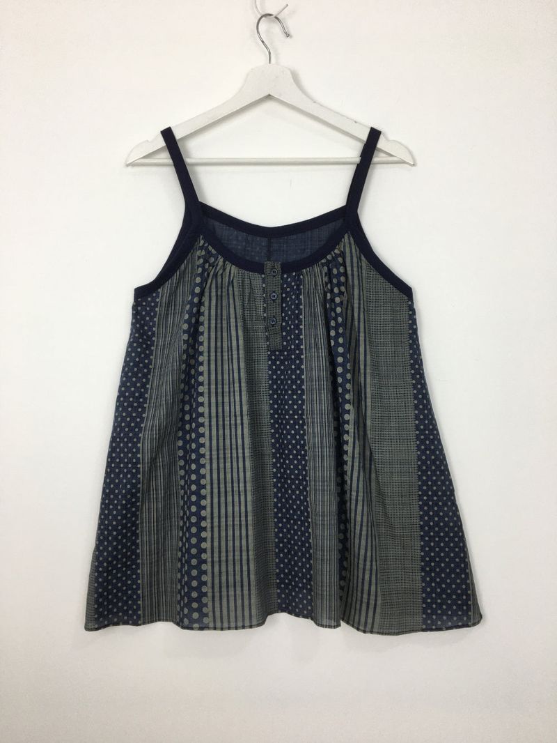 Humming Patchwork sleeveless (2color)