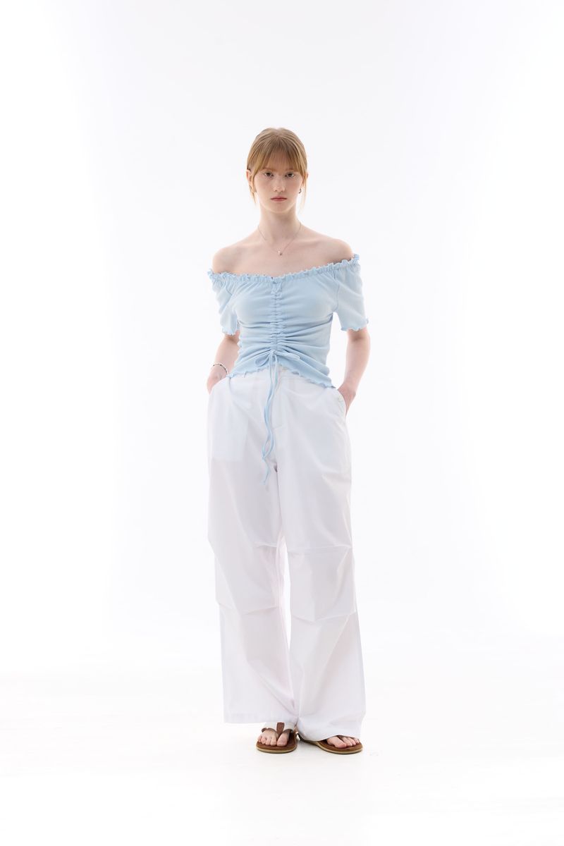 XOXO OFF-SHOULDER / SKY BLUE