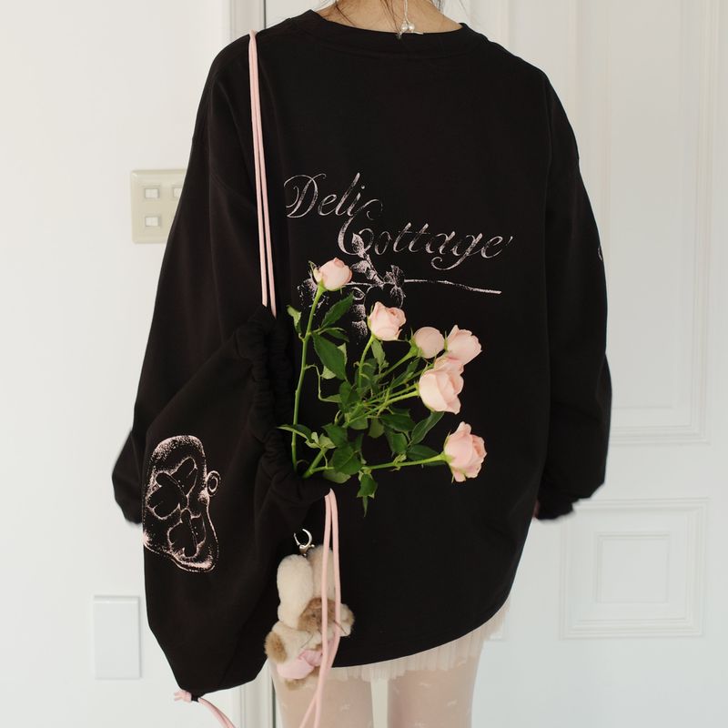 Garden long sleeve T (black)