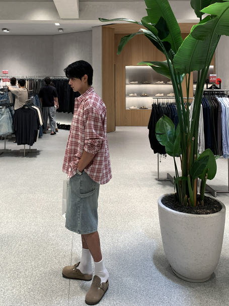 Akid Denim Carpenter Bermuda Banding Pants