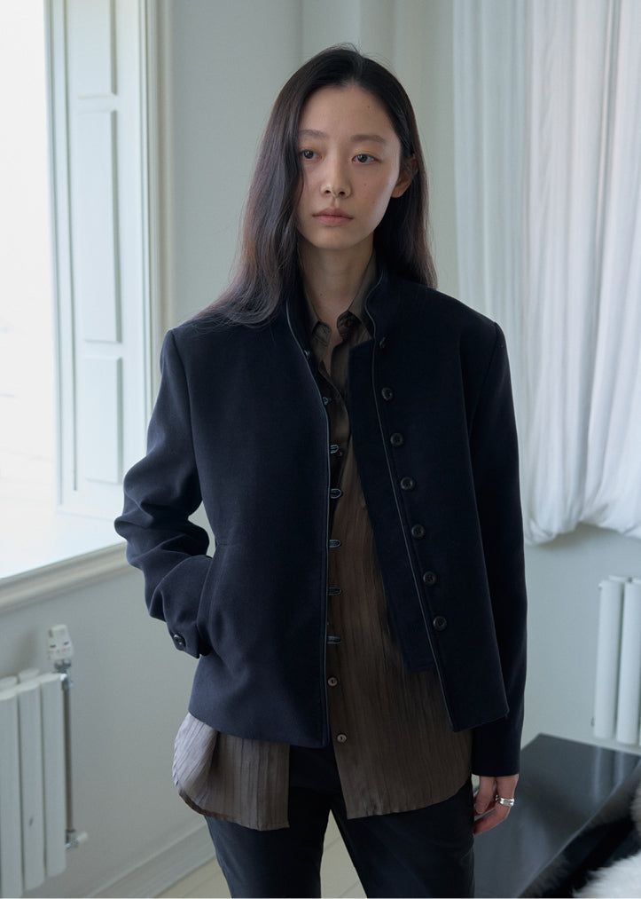 TERNE（テルン）の「ヴィンテージ クロップジャケット (Black)（ジャケット/アウター）」