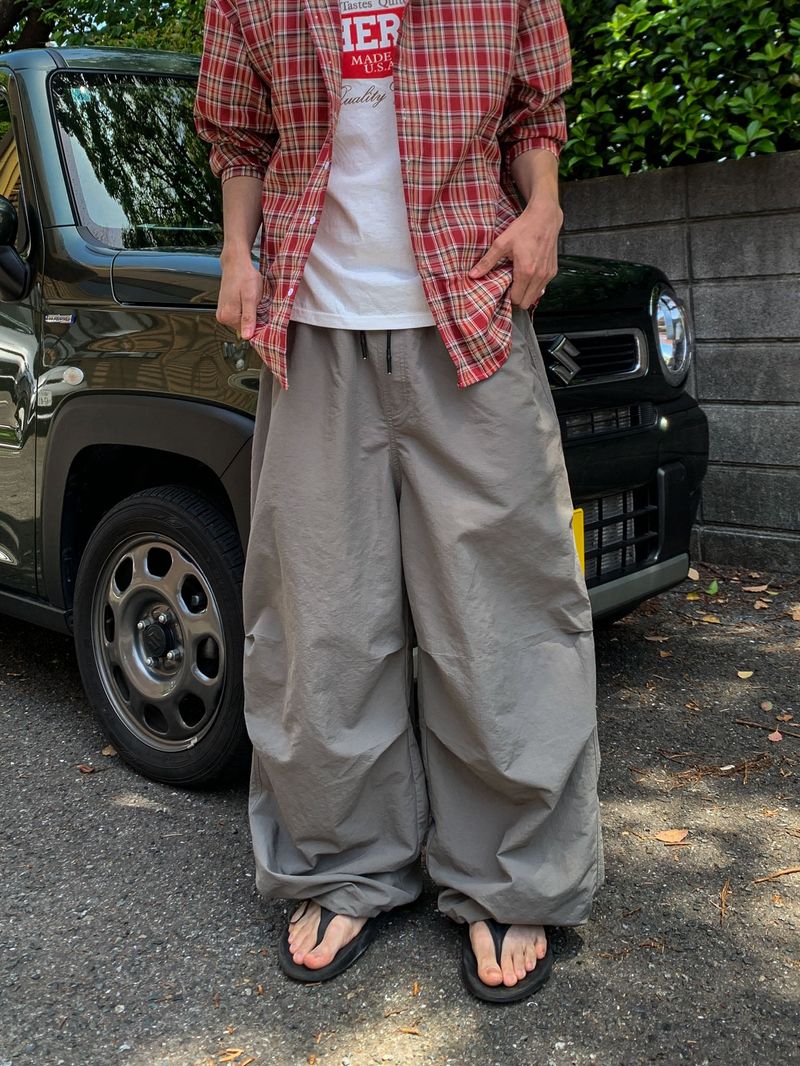 WHAT A LOOK（ワット ア ルック）の「Ribbed Parachute Balloon Nylon Pants（Pants）」