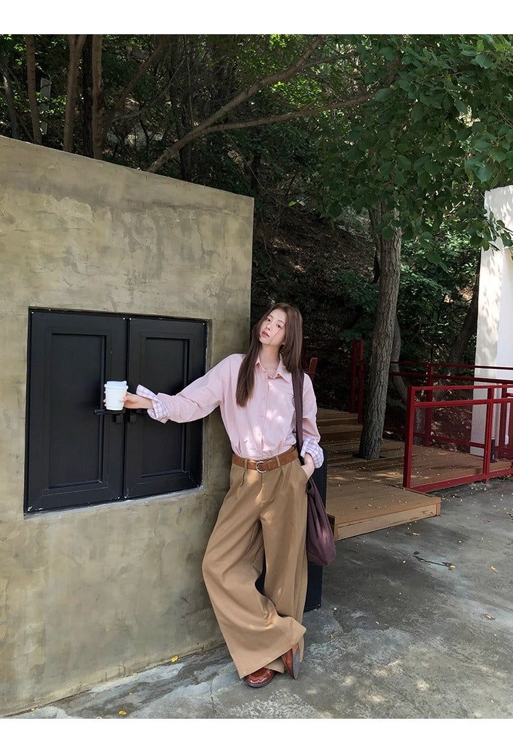 Super Pintuck Wide Cotton Pants