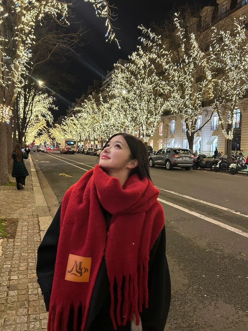 made of silk（メイドオブシルク）の「レザーパッチショール / leather patch shawl（Fashion Accessories）」