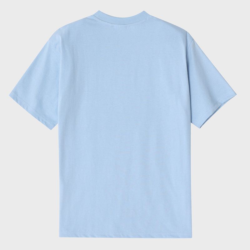 Green Classic Big Logo Crew Neck Sky Blue Short Sleeve T-shirt [Unisex]