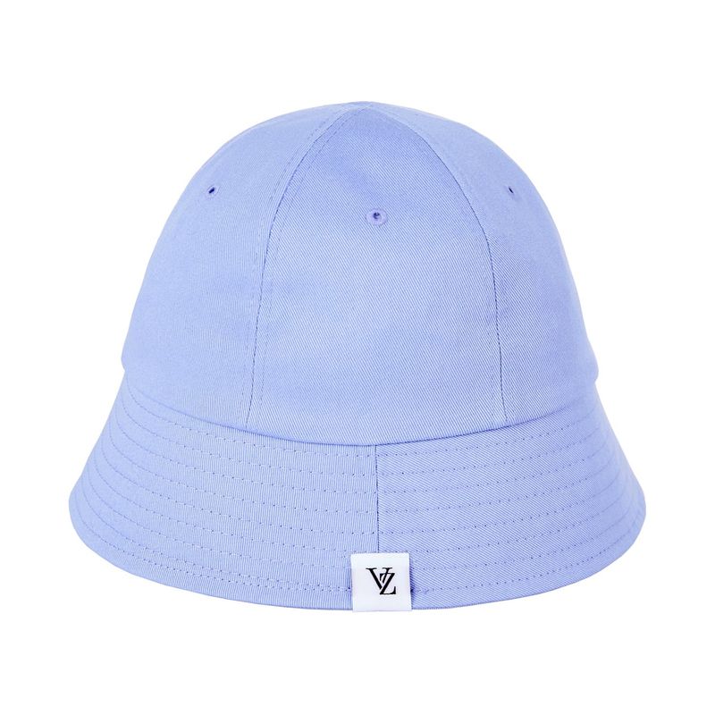 Monogram Label Round Bucket Hat Sky blue