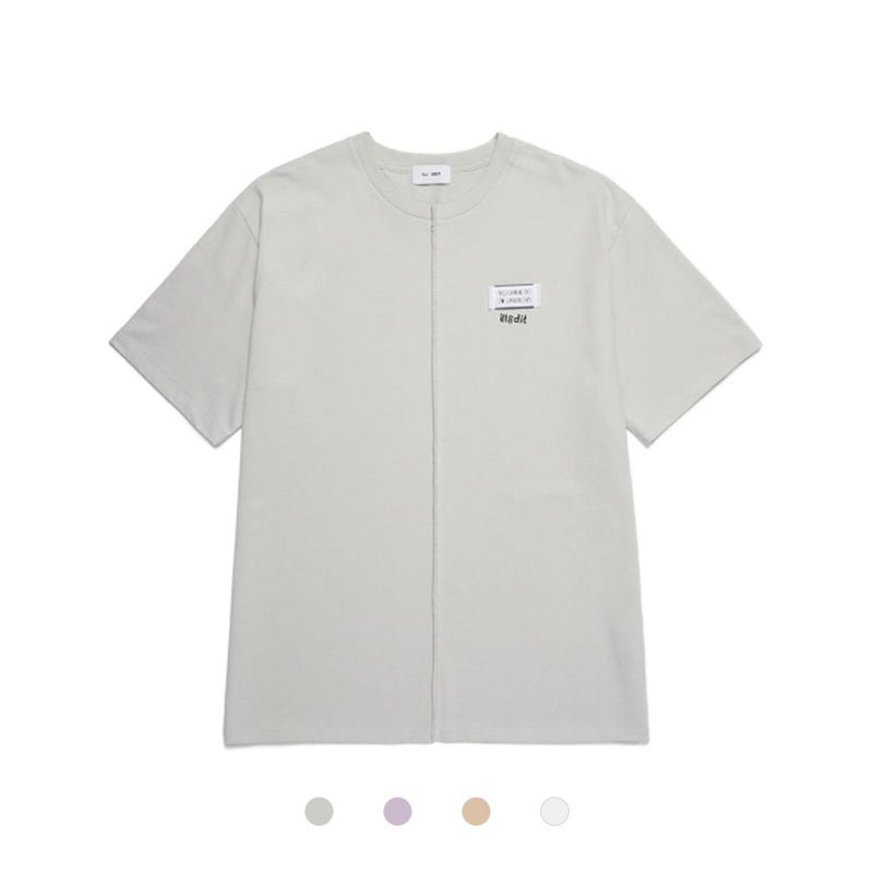 ILLEDIT（イレディット）の「ハーフカッティングTシャツ（トップス）」