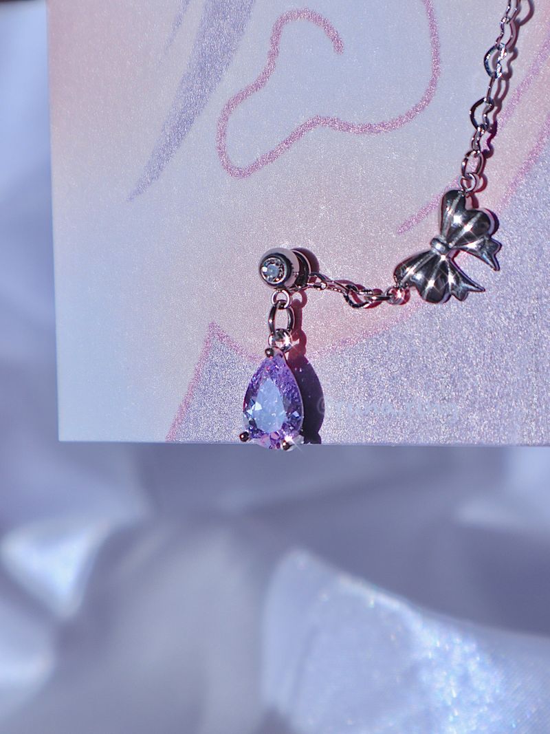 violet ribbon piercing