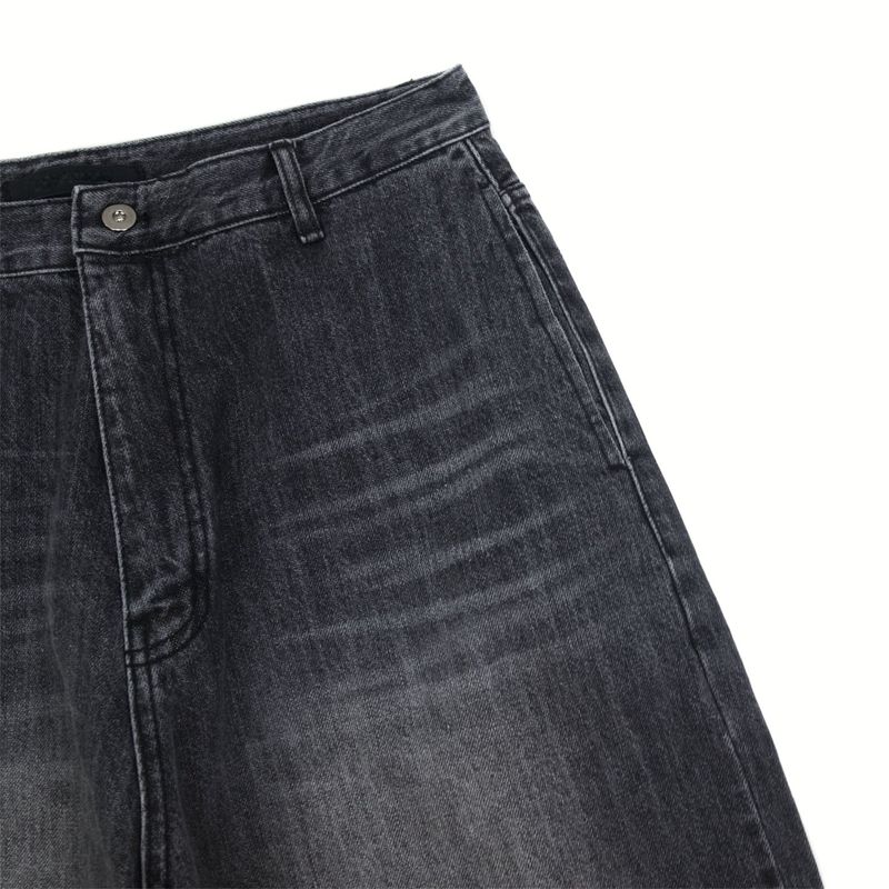 Low Snap Balloon Denim Pants (2 Colors)