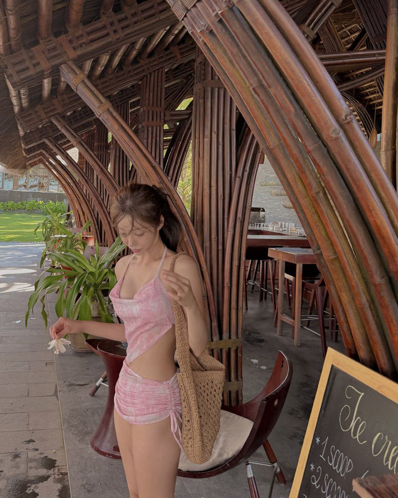 Prin three-piece bikini set
