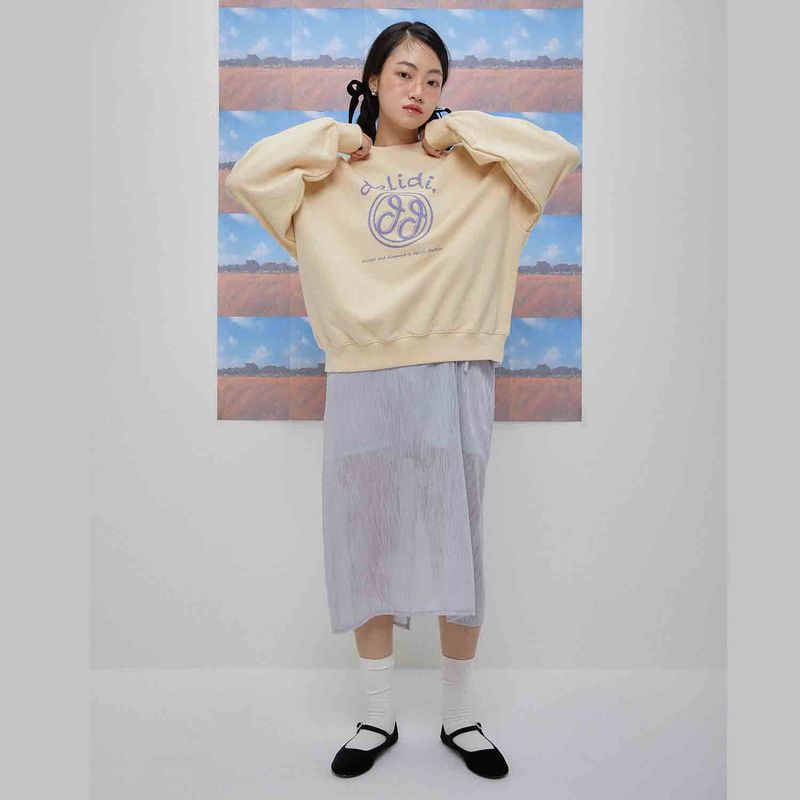 Cheerful logo sweat shirt