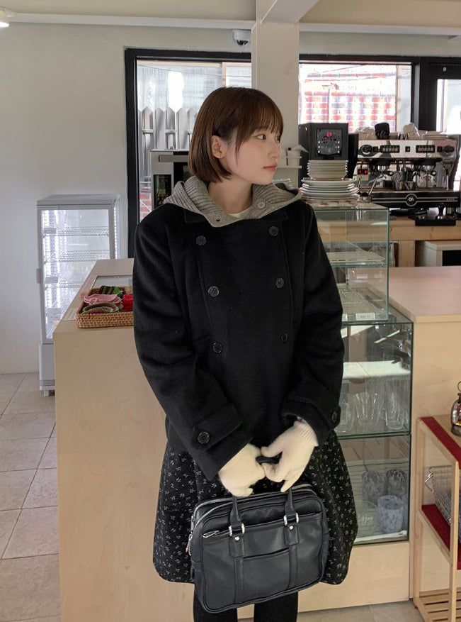 BAON（バオン）の「Qudit Quilted Double Short Coat（Jackets/Outerwear）」