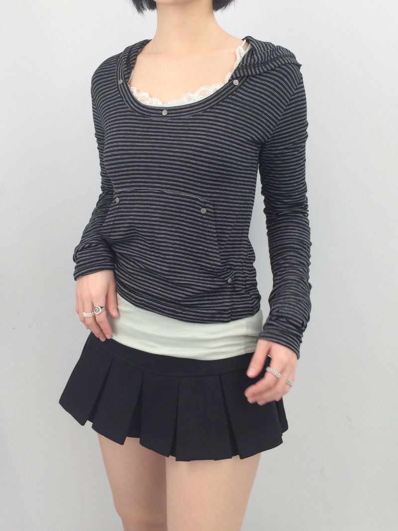 Basic Pleated Miniskirt