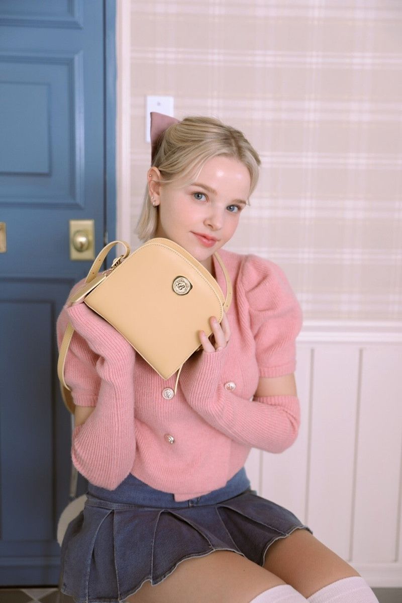 Half Moon Cow Leather Cross Bag ( Butter )