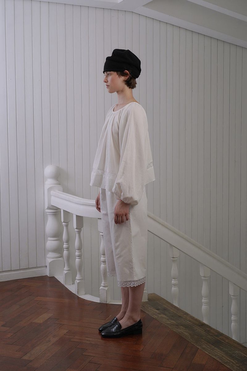 Pale lace blouse