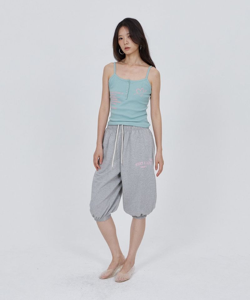 CONY HEART GRAPHIC RIB TANK TOP / MINT