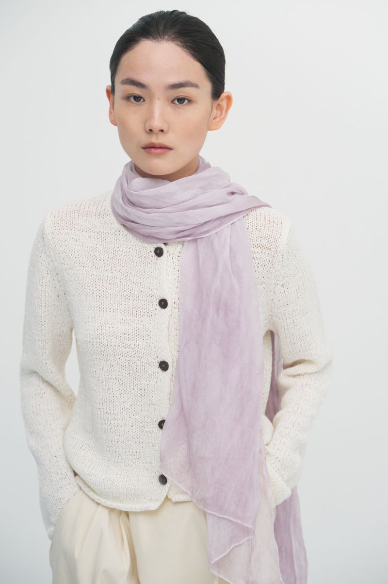 Pleats loom light scarf_5colors