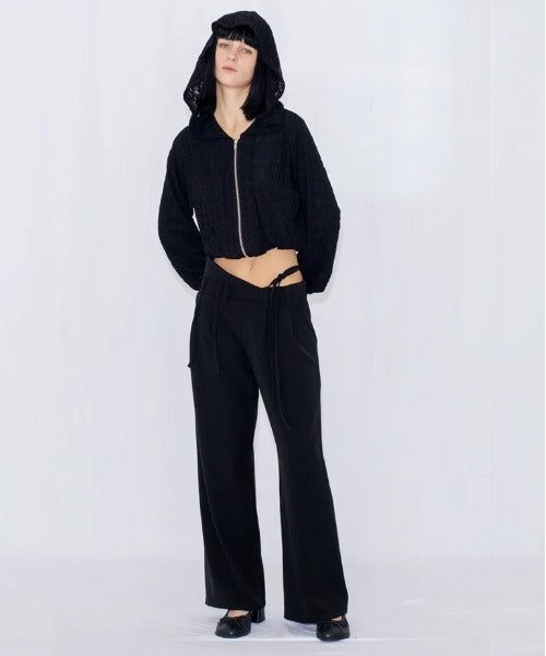 STRING WIDE TROUSERS