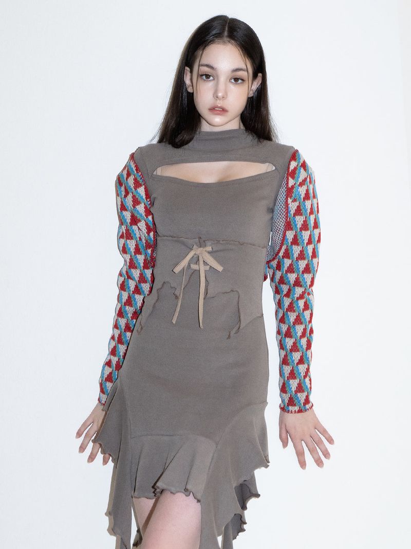 Squid Knit Bolero (RED)