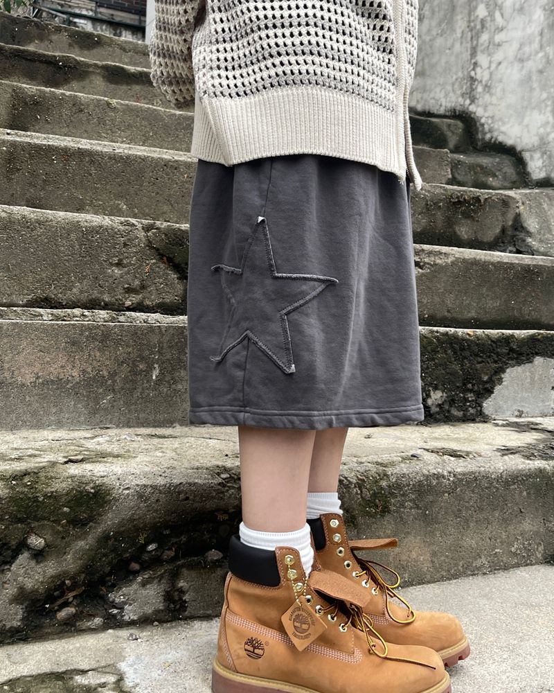 Star Patch Bermuda Pants