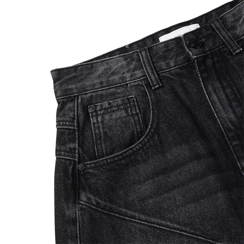 Smoky Washed Cargo Denim