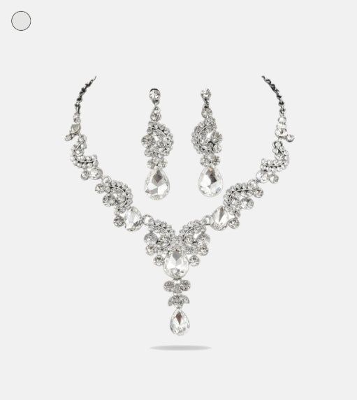 Crystal Glam Drop Jewelry Set