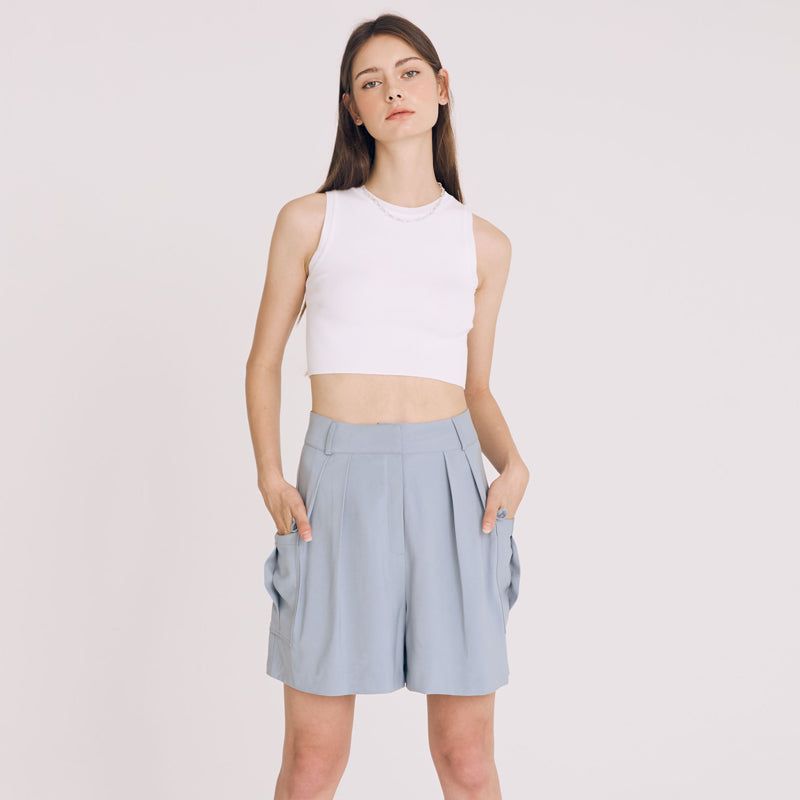 FREIHEIT(フライハイト)の「CARGO PINTUCK HALF PANTS (SKYBLUE)(Pants)」