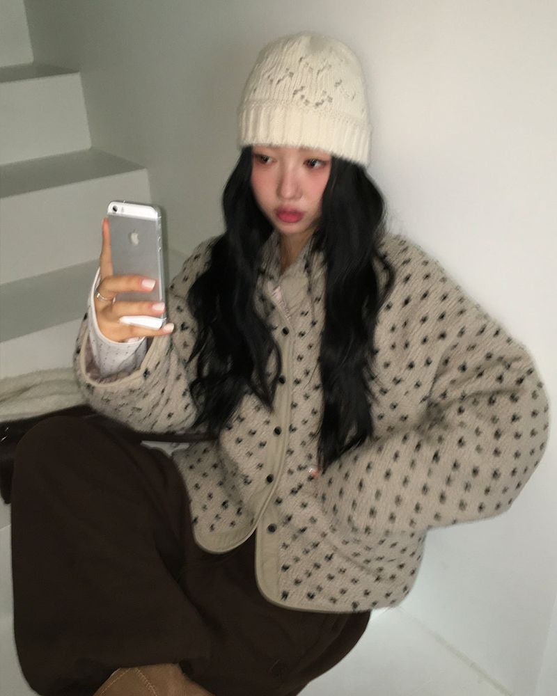 [ORIGINAL] Heart Dot Wool Jumper