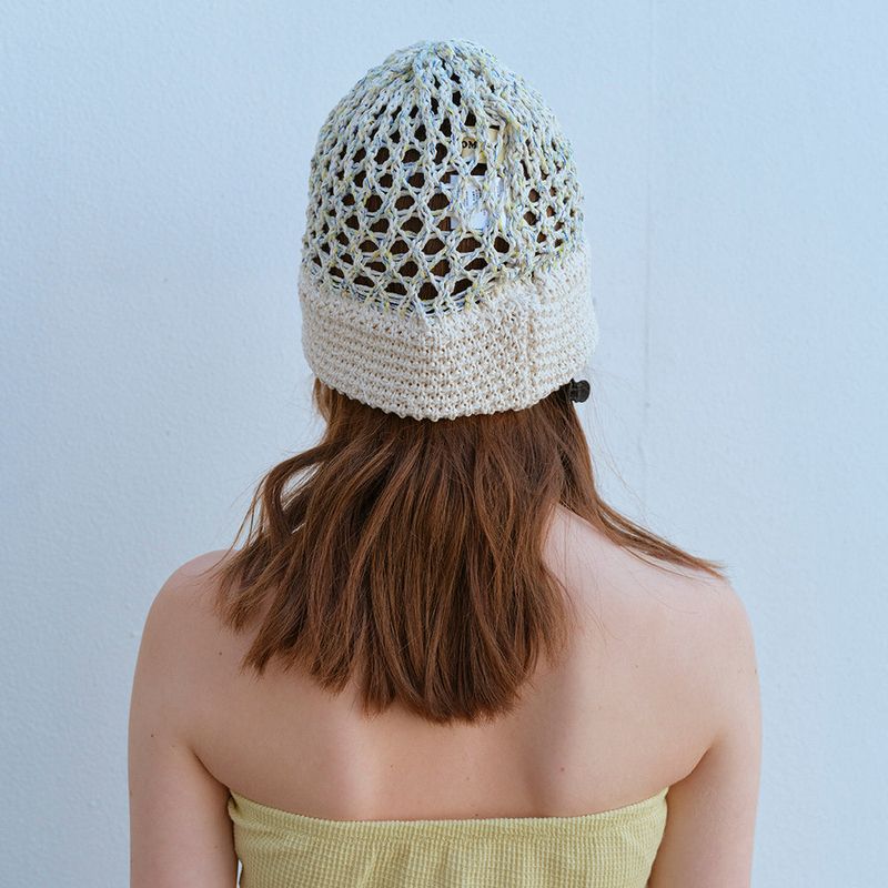 OCEAN KNIT BUCKET HAT