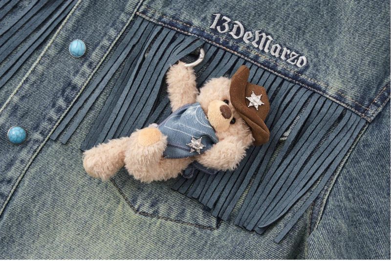 13DE MARZO Western Cowboy Denim Jacket