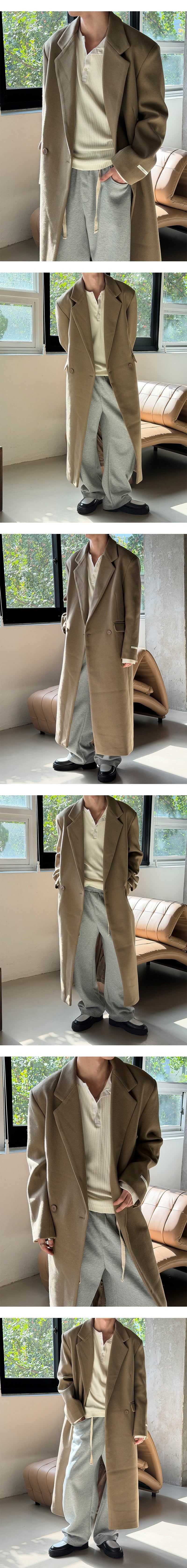 [Unisex] Max double long coat(2color) 
