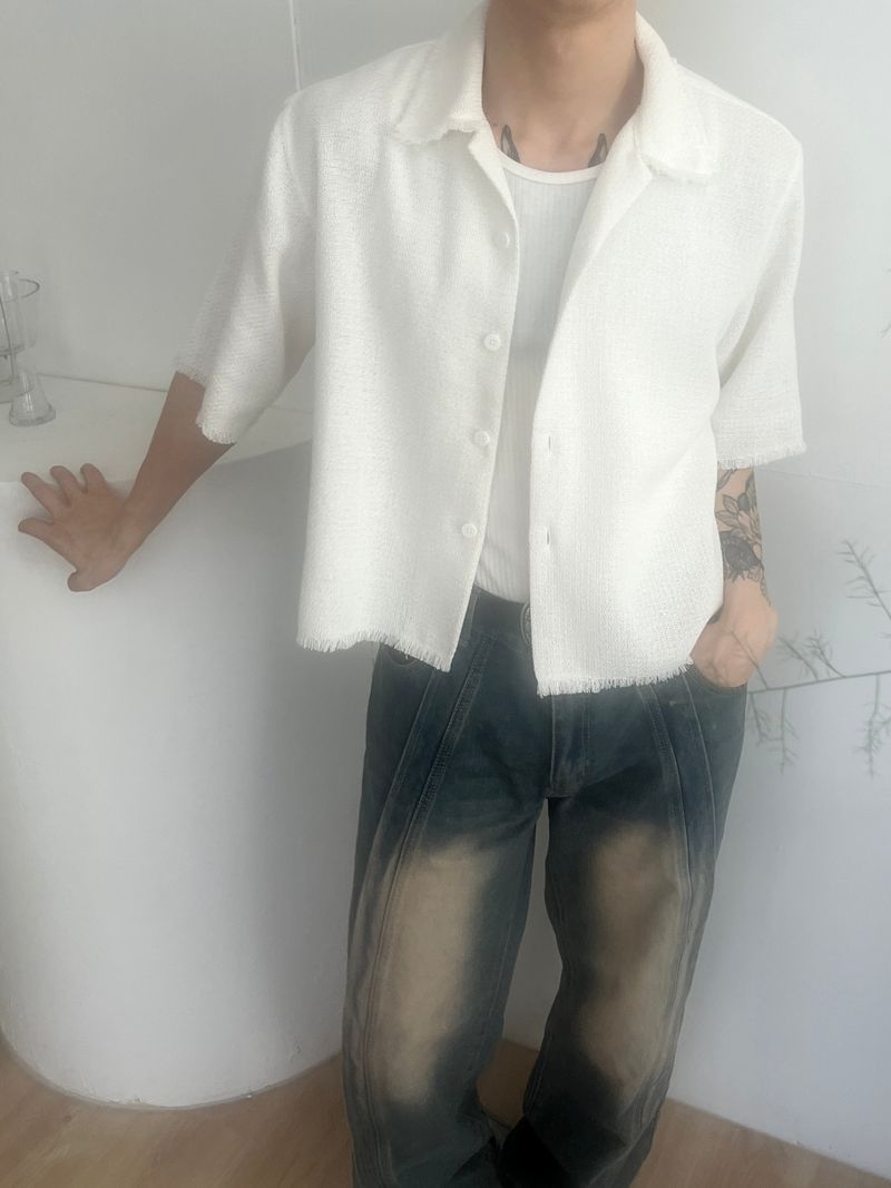 EGONLEO（エゴンレオ）の「Garden linen shirts(2colors)（Tops）」