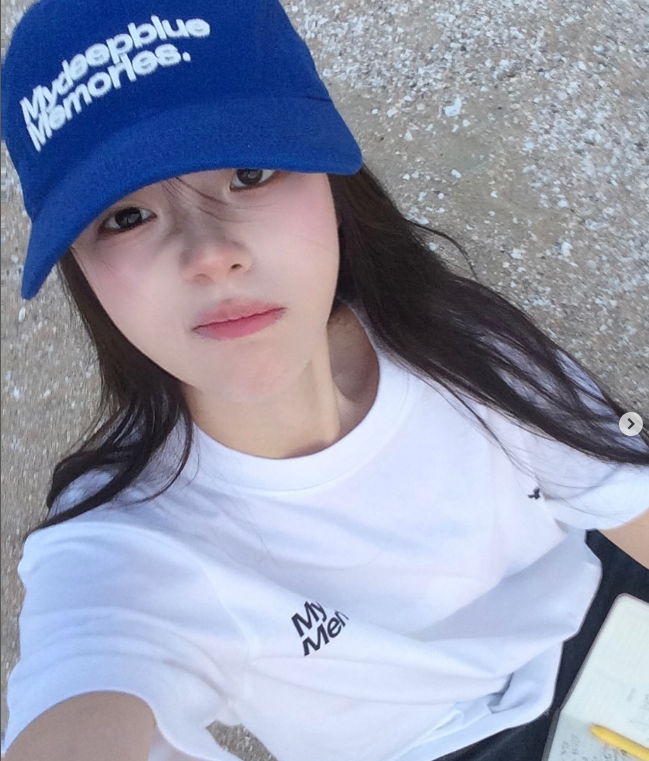 MM MY MEMORIES WASHED CAP (BLUE)