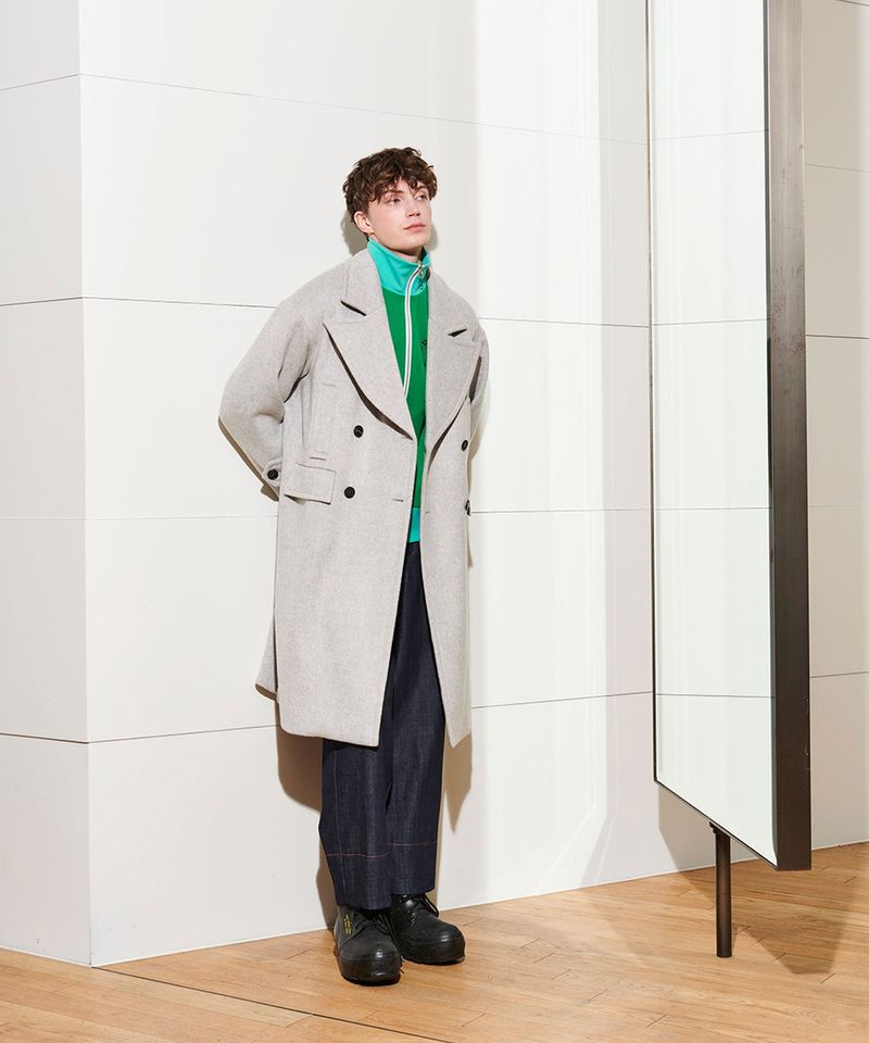 2-WAY OVERSIZED COAT_MELANGE GRAY