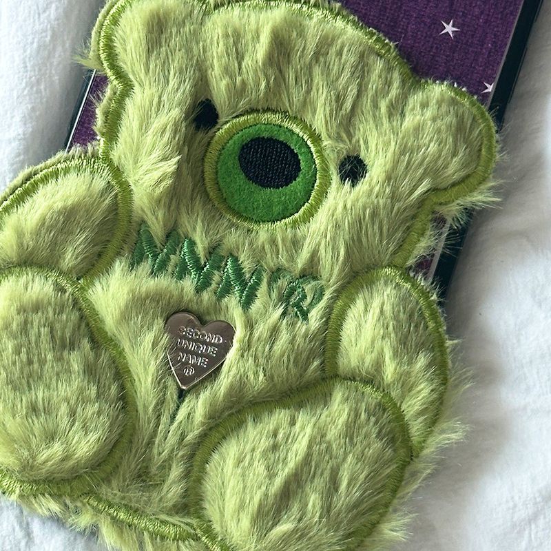 SUN CASE PATCH COZY BEAR GREEN (GLOSSY BLACK)