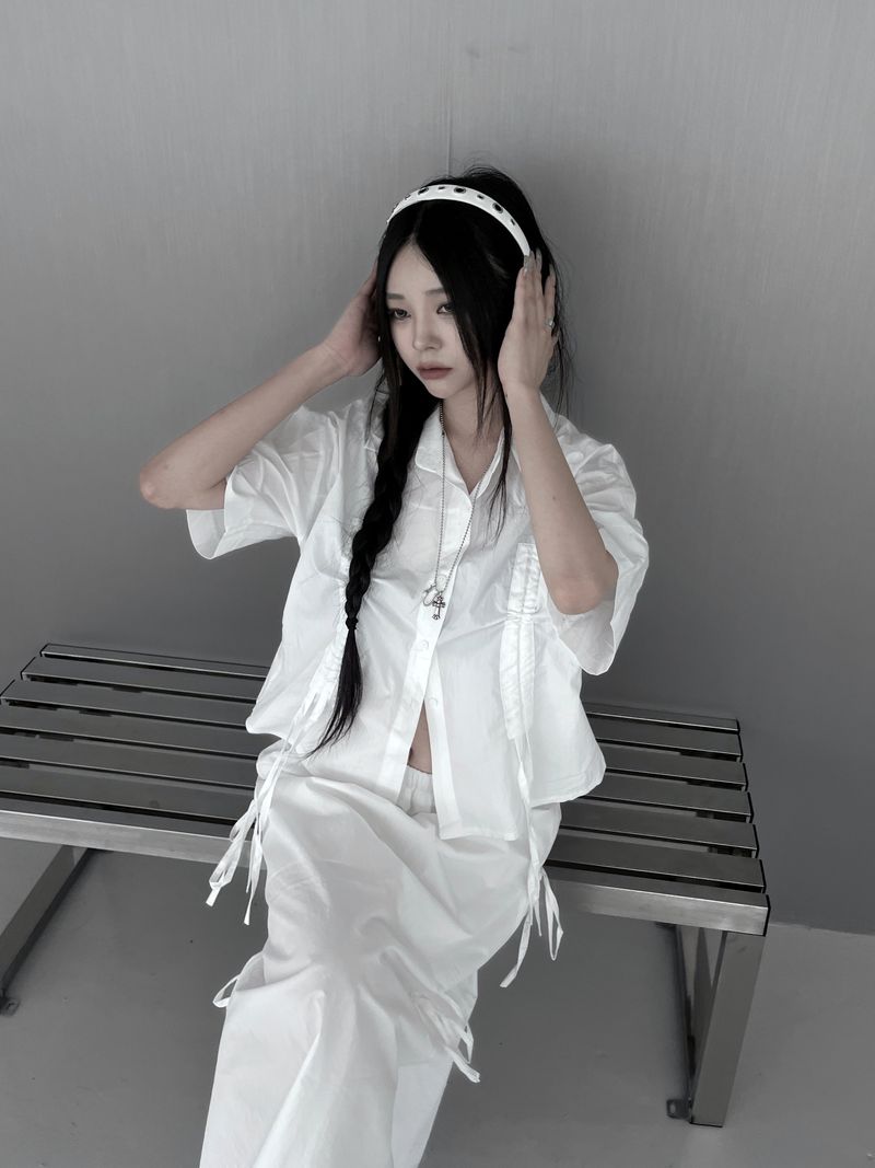 eyelet headband (2color)