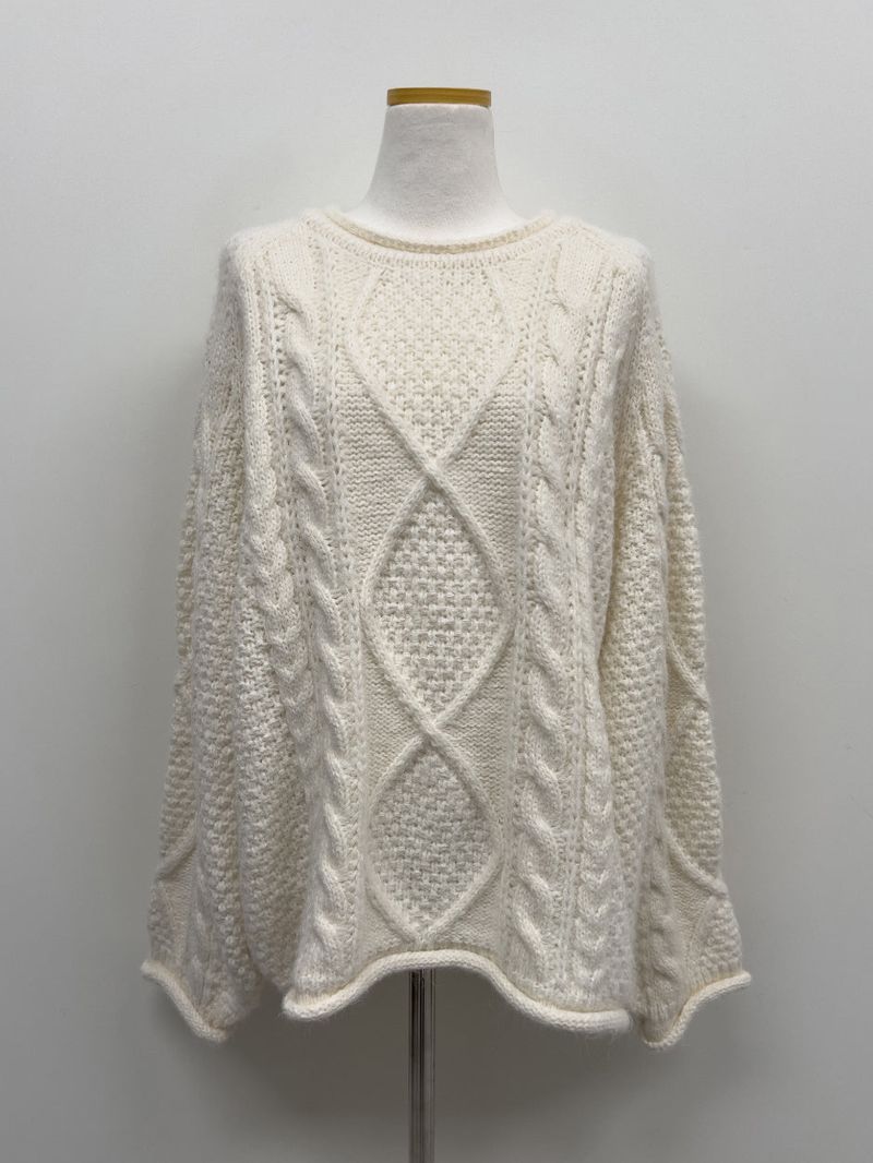 Rolling Cable Overfit Knit
